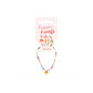Orange Mushroom Beaded Charm Bracelet