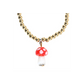 Toadstool Beaded Charm Bracelet
