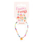Orange Mushroom Beaded Charm Bracelet
