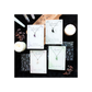 Rose Quartz Crystal Moon Necklace on Greeting Card