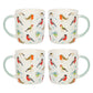 Set of 4 Garden Bird Mugs