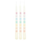 Set of 3 Chakra Balancing Taper Dinner Candles