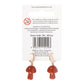 Red Jasper Crystal Mushroom Earrings