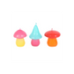 Set of 3 Mushroom Shaped Candles