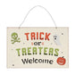 Trick or Treaters Welcome Hanging Sign