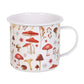 All Over Mushroom Print Enamel Mug
