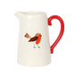 17cm Winter Robin Ceramic Flower Jug