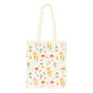 Funky Fungi Mushroom Print Polycotton Tote Bag
