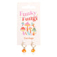 Orange Mushroom Dangle Earrings
