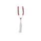 Stress Less Rosewood & Clear Quartz Mallah Necklace