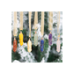 Set of 7 Hanging Crystal Tree Decorations
