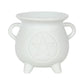 White Pentagram Cauldron Oil Burner